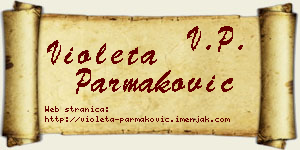 Violeta Parmaković vizit kartica